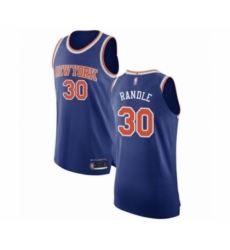 Men's New York Knicks #30 Julius Randle Authentic Royal Blue Basketball Jersey - Icon Edition