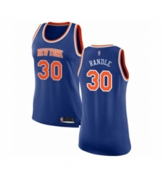 Women's New York Knicks #30 Julius Randle Swingman Royal Blue Basketball Jersey - Icon Edition