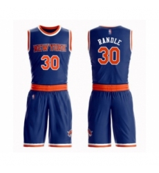 Youth New York Knicks #30 Julius Randle Swingman Royal Blue Basketball Suit Jersey - Icon Editio