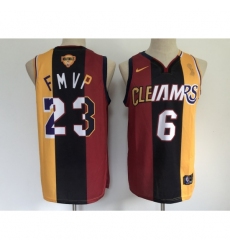 Men's Los Angeles Lakers #6-23 LeBron James Swingman Basketball Jersey