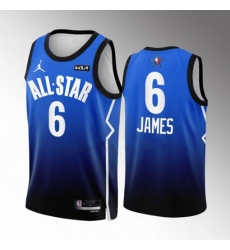 Men’s Los Angeles Lakers #6 LeBron James Nike Blue 2023 NBA All-Star Game Jersey