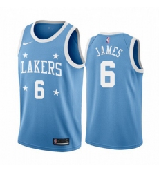 Men’s Nike Los Angeles Lakers #6 LeBron James Blue Minneapolis All-Star Classic NBA Jersey