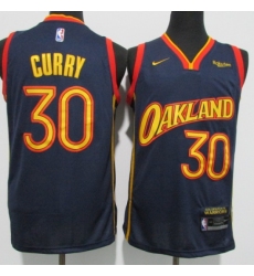 Men's Golden State Warriors #30 Stephen Curry Nike Navy Swingman Player Jersey