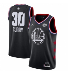 Men's Nike Golden State Warriors #30 Stephen Curry Black Basketball Jordan Swingman 2019 All-Star Game Jersey