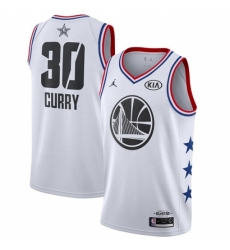 Men's Nike Golden State Warriors #30 Stephen Curry White Basketball Jordan Swingman 2019 All-Star Game Jersey