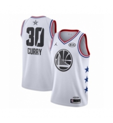 Women's Jordan Golden State Warriors #30 Stephen Curry Swingman White 2019 All-Star Game Basketball Jersey