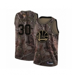Youth Golden State Warriors #30 Stephen Curry Swingman Camo Realtree Collection Basketball 2019 Basketball Finals Bound Jersey