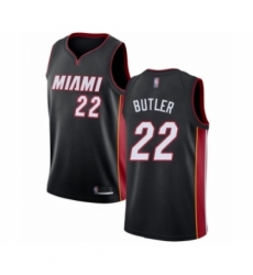 Men's Miami Heat #22 Jimmy Butler Authentic Black Fashion Hardwood Classics Basketball Jersey
