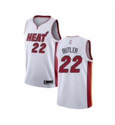 Men's Miami Heat #22 Jimmy Butler Authentic White Basketball Jersey - Association Edition