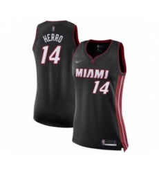 Women's Miami Heat #14 Tyler Herro Swingman Black Basketball Jersey - Icon Edition