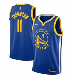 Men's Golden State Warriors #11 Klay Thompson Nike Royal 2020-21 Swingman Jersey