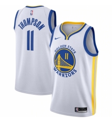 Men's Golden State Warriors #11 Klay Thompson Nike White 2020-21 Swingman Jersey