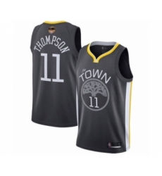 Men's Golden State Warriors #11 Klay Thompson Swingman Black 2019 Basketball Finals Bound Basketball Jersey - Statement Edition