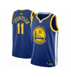 Men's Golden State Warriors #11 Klay Thompson Swingman Royal Blue 2019 Basketball Finals Bound Basketball Jersey - Icon Edition