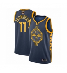 Women's Golden State Warriors #11 Klay Thompson Swingman Navy Blue Basketball 2019 Basketball Finals Bound Jersey - City Edition