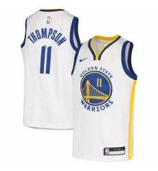 Youth Golden State Warriors #11 Klay Thompson Nike White 2020-21 Swingman Jersey