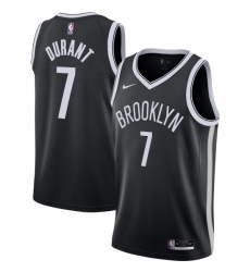 Men's Brooklyn Nets #7 Kevin Durant Nike Black 2020-21 Swingman Jersey