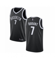 Women's Brooklyn Nets #7 Kevin Durant Authentic Black Basketball Jersey - Icon Edition