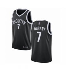 Youth Brooklyn Nets #7 Kevin Durant Authentic Black Basketball Jersey - Icon Edition