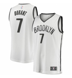 Youth Brooklyn Nets #7 Kevin Durant Fanatics Branded White 2020-21 Fast Break Player Jersey