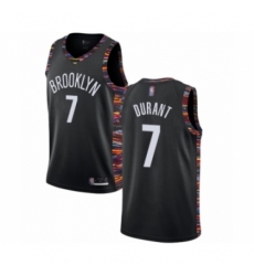 Youth Brooklyn Nets #7 Kevin Durant Swingman Black Basketball Jersey - 2018 19 City Edition