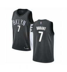 Youth Brooklyn Nets #7 Kevin Durant Swingman Gray Basketball Jersey Statement Edition