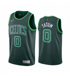 Men's Boston Celtics #0 Jayson Tatum Green NBA Swingman 2020-21 Earned Edition Jersey