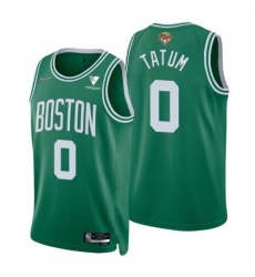Men's Boston Celtics #0 Jayson Tatum Green Nike 2022 NBA Finals 75th Anniversary Diamond Icon Edition Swingman Jersey