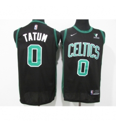 Men's Boston Celtics #0 Jayson Tatum Nike Black Swingman Player Jersey