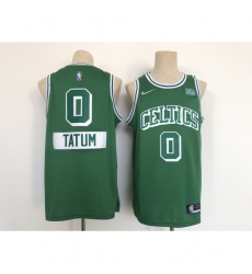 Men's Boston Celtics #0 Jayson Tatum Nike Green 2021-22 Swingman City Jersey