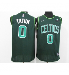 Men's Boston Celtics #0 Jayson Tatum Nike Green 2021 Swingman Player Jersey