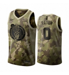 Men's Nike Boston Celtics #0 Jayson Tatum 2019 Salute to Service Desert Camo NBA Jersey