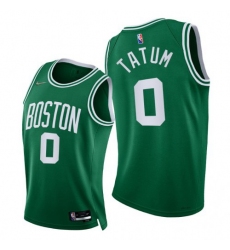 Men's Nike Boston Celtics #0 Jayson Tatum 2021-22 75th Diamond Anniversary NBA Jersey Green