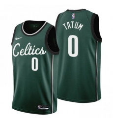 Men's Nike Boston Celtics #0 Jayson Tatum 2022-23 City Edition NBA Jersey - Cherry Blossom Green