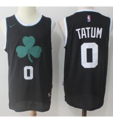 Men's Nike Boston Celtics #0 Jayson Tatum Black Fashion NBA Swingman Jersey