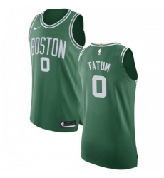 Men's Nike Boston Celtics #0 Jayson Tatum Green NBA Authentic Icon Edition Jersey