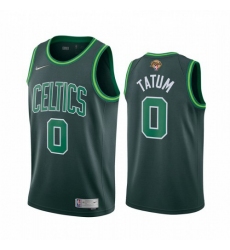 Men's Nike Boston Celtics #0 Jayson Tatum Green Swingman 2022 NBA Finals Earned Edition Jersey