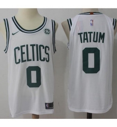 Men's Nike Boston Celtics #0 Jayson Tatum White NBA Swingman Association Edition Jersey