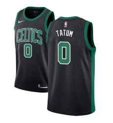 Women's Nike Boston Celtics #0 Jayson Tatum Black NBA Swingman Statement Edition Jersey
