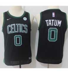 Youth Nike Boston Celtics #0 Jayson Tatum Black NBA Swingman Statement Edition Jersey
