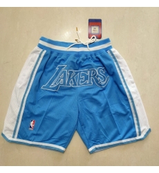 Men's Los Angeles Lakers Blue Shorts-002