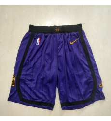 Men's Los Angeles Lakers Purple stripe Shorts