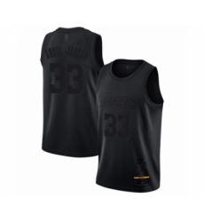 Men's Los Angeles Lakers #33 Kareem Abdul-Jabbar Swingman Black MVP Basketball Jersey