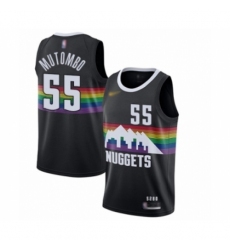 Women's Denver Nuggets #55 Dikembe Mutombo Swingman Black Basketball Jersey - 2019 20 City Edition