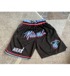 Men's Miami Heat City Edition Black Four Pocket Shorts