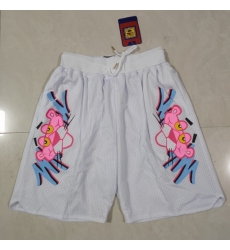 Men's Miami Heat Pink Panther White Shorts