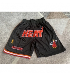 Men's Miami Heat Regular black with four pockets Shorts