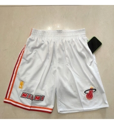 Men's Miami Heat White Award Shorts