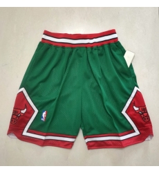 Men's Chicago Bulls Green Shorts