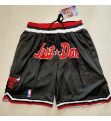 Men's NBA Chicago Bulls Black Shorts